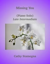 Missing You piano sheet music cover